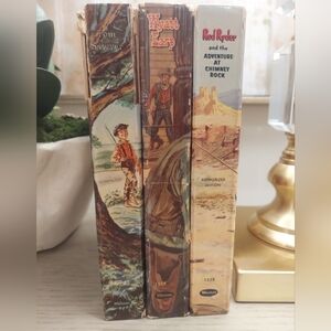 Vintage 1950s Whitman Classic Adventure Hardcover Book Set 3-Pack Western Decor